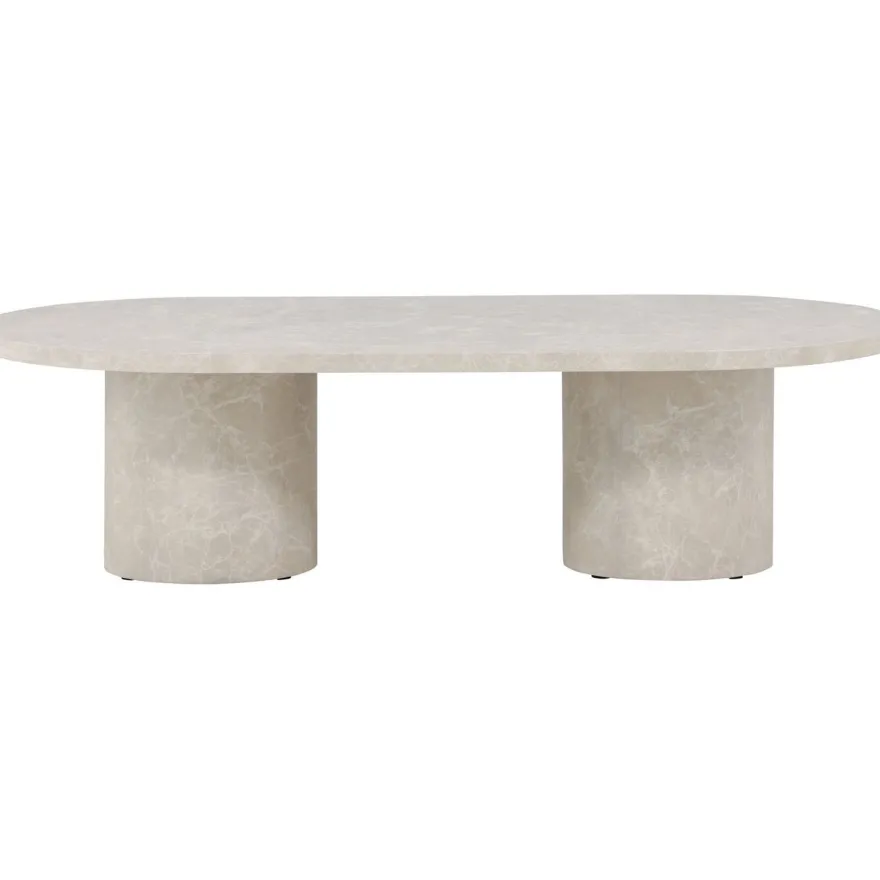 Sohvapöytä Venture Home Narvik, 120x60cm, beige/marmori
