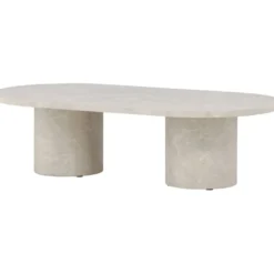 Sohvapöytä Venture Home Narvik, 120x60cm, beige/marmori