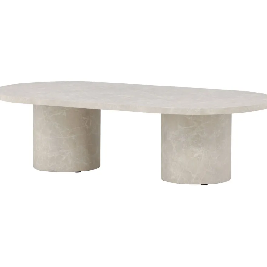 Sohvapöytä Venture Home Narvik, 120x60cm, beige/marmori