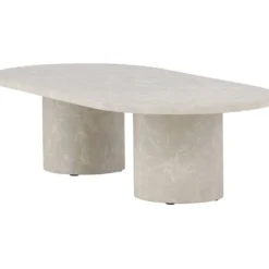 Sohvapöytä Venture Home Narvik, 120x60cm, beige/marmori