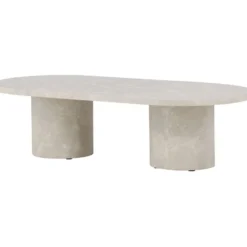 Sohvapöytä Venture Home Narvik, 120x60cm, beige/marmori