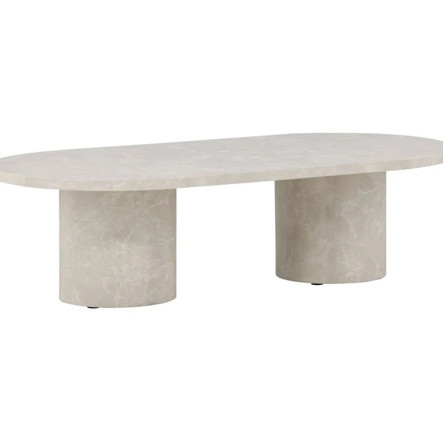 Sohvapöytä Venture Home Narvik, 120x60cm, beige/marmori