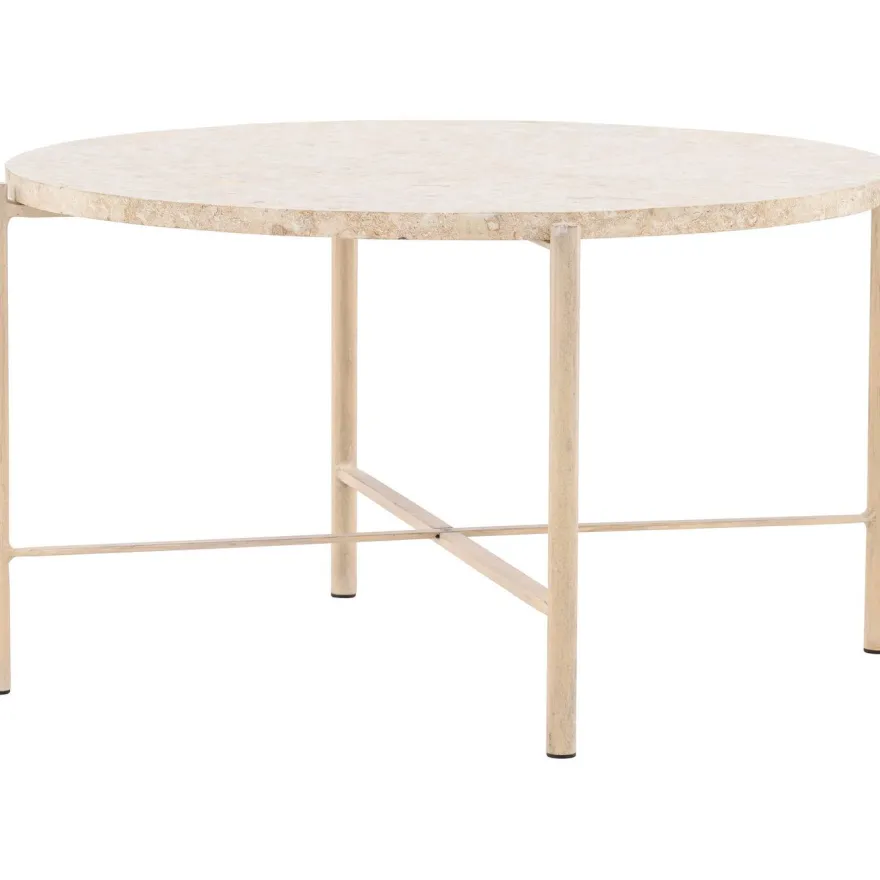 Sohvapöytä Vind Sandhamn, Ø70cm, beige