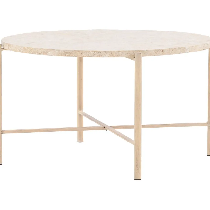 Sohvapöytä Vind Sandhamn, Ø70cm, beige