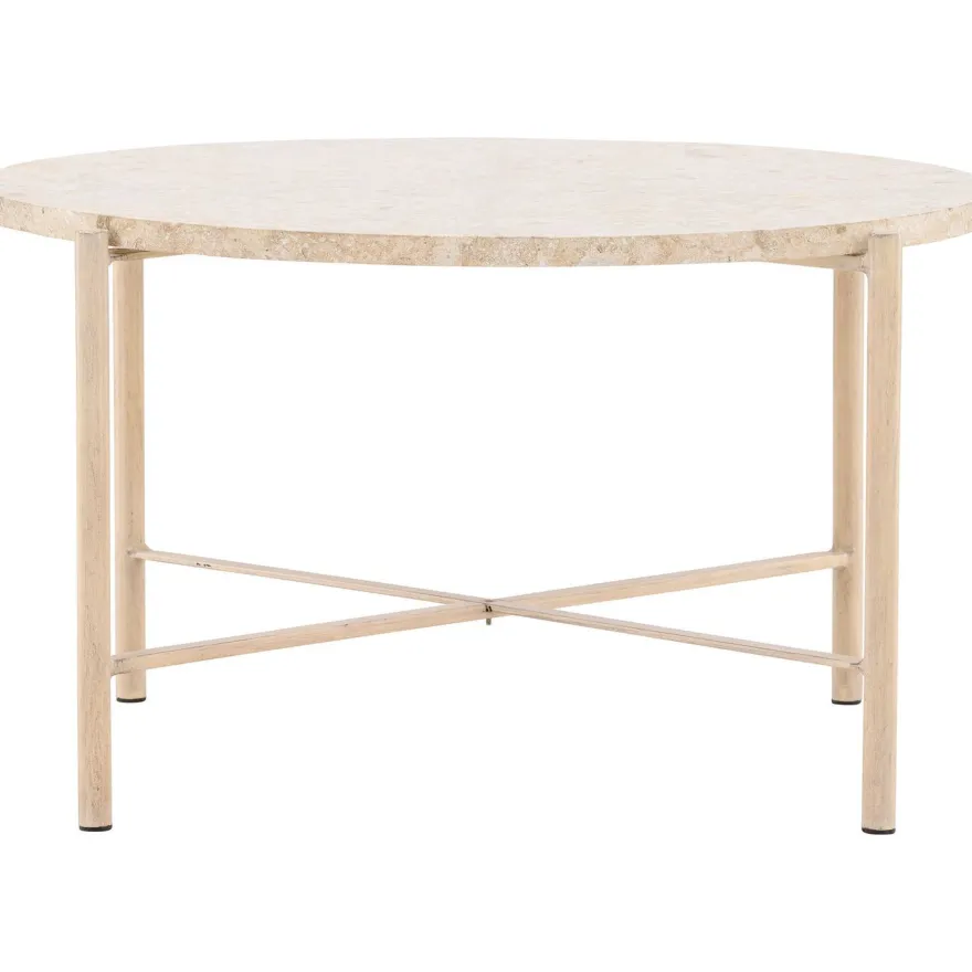 Sohvapöytä Vind Sandhamn, Ø70cm, beige