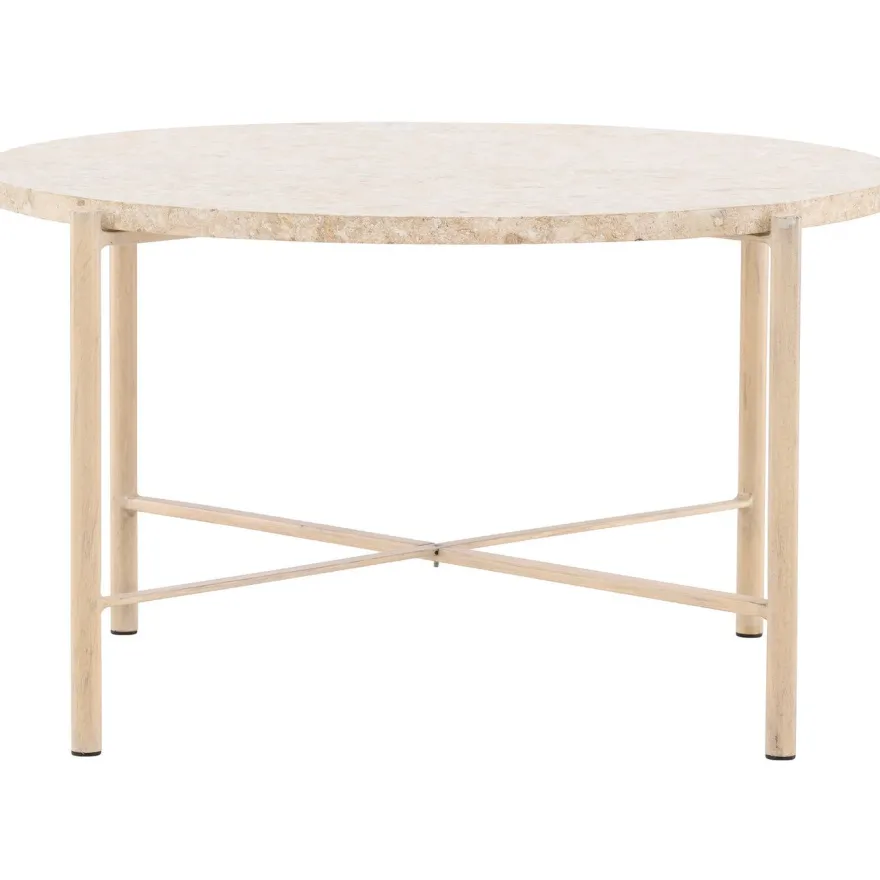 Sohvapöytä Vind Sandhamn, Ø70cm, beige