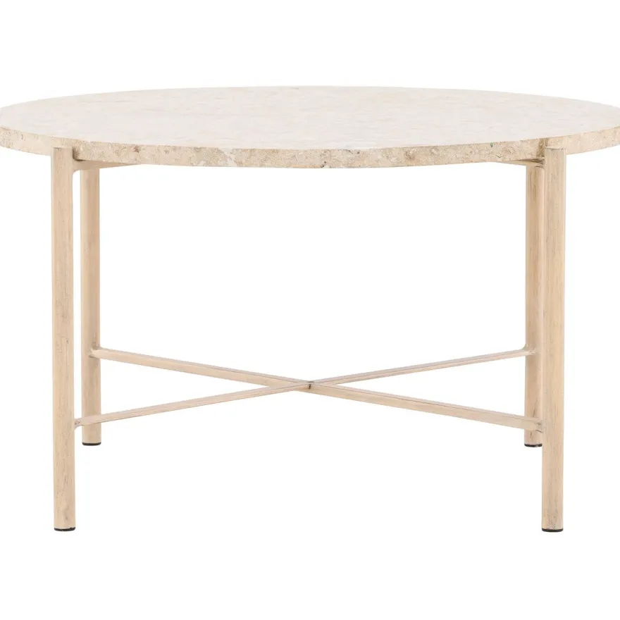 Sohvapöytä Vind Sandhamn, Ø70cm, beige