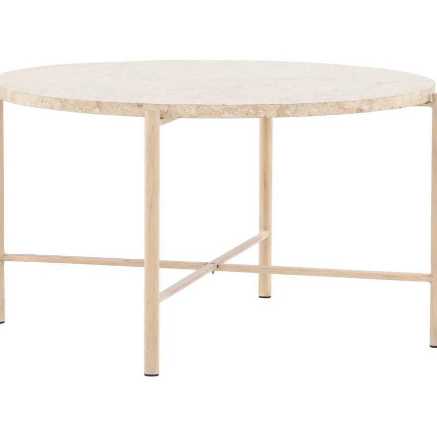 Sohvapöytä Vind Sandhamn, Ø70cm, beige