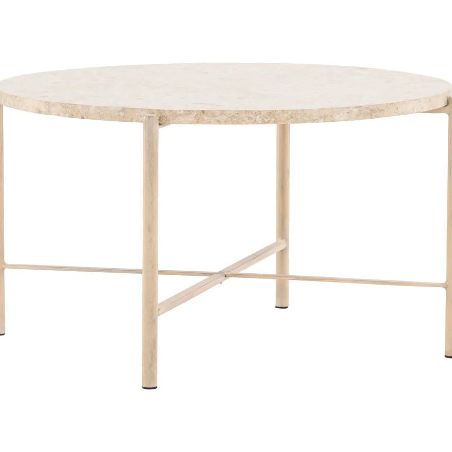 Sohvapöytä Vind Sandhamn, Ø70cm, beige