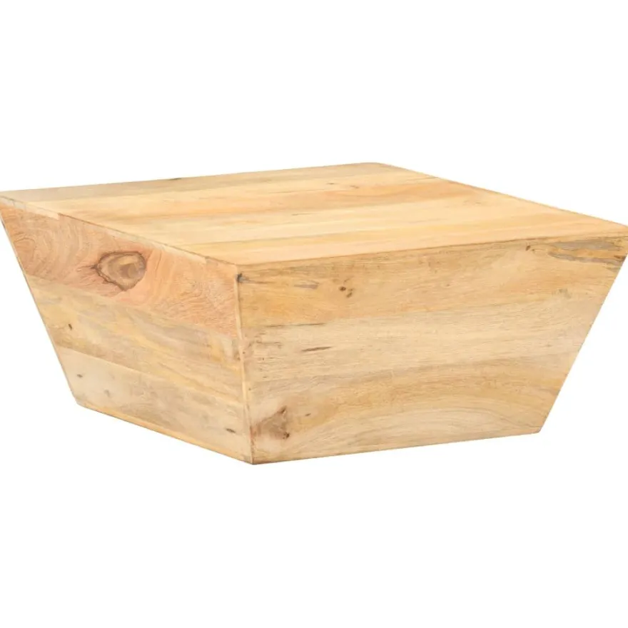 Sohvapöytä V-muoto, 66x66x30cm, eri materiaaleja