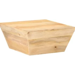 Sohvapöytä V-muoto, 66x66x30cm, eri materiaaleja