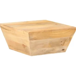Sohvapöytä V-muoto, 66x66x30cm, eri materiaaleja