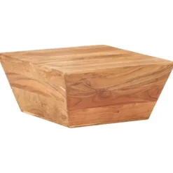 Sohvapöytä V-muoto, 66x66x30cm, eri materiaaleja