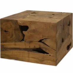 Sohvapöytä 50x50x35 cm aito tiikki ruskea