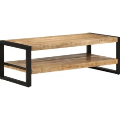 Sohvapöytä 120x55x40 cm mangopuu
