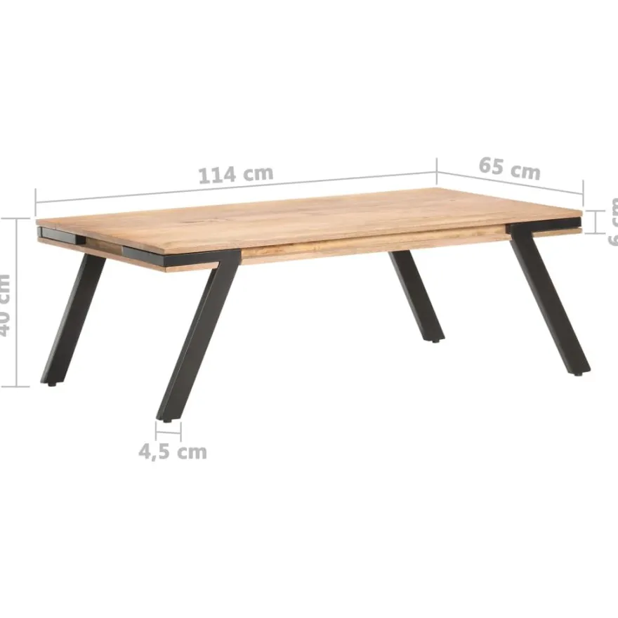 Sohvapöytä 114x65x40 cm mangopuu