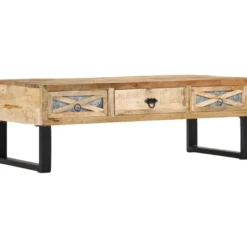 Sohvapöytä 110x50x38 cm täysi mangopuu