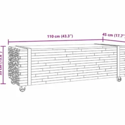 Sohvapöytä 110x45x35 cm täysi tiikki (09311)