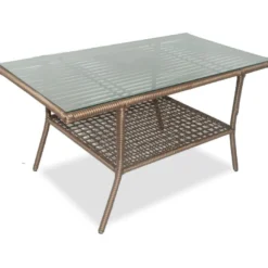 Sohvaryhmä Linento Garden Newyork Pouffe, 6-istuttava sohva, 2 rahia + pöytä, eri värejä