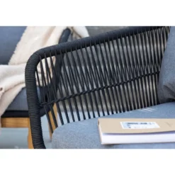 Sohvaryhmä Venture Home Chania, 2-istuttava sohva + 2 lepotuolia + sohvapöytä, akaasia