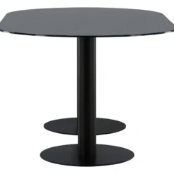 Soikea ruokapöytä Venture Home Pillan, 180x100cm, musta