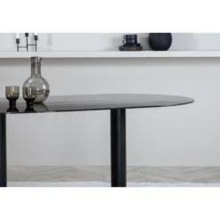 Soikea ruokapöytä Venture Home Pillan, 180x100cm, musta