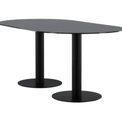 Soikea ruokapöytä Venture Home Pillan, 180x100cm, musta