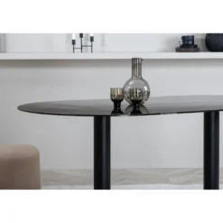 Soikea ruokapöytä Venture Home Pillan, 180x100cm, musta