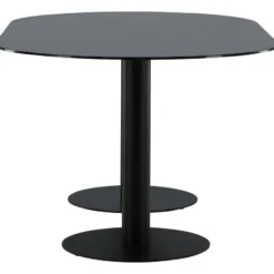 Soikea ruokapöytä Venture Home Pillan, 180x100cm, musta