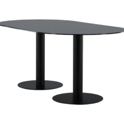 Soikea ruokapöytä Venture Home Pillan, 180x100cm, musta