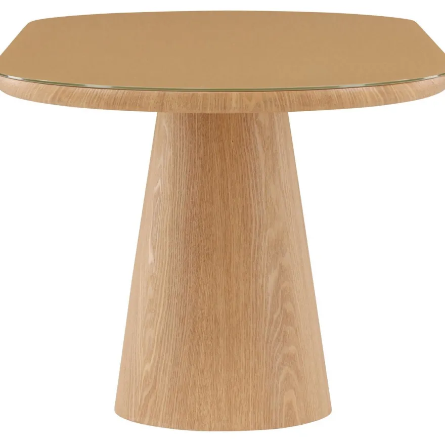 Soikea ruokapöytä Venture Home Castor, 200x90cm, ruskea