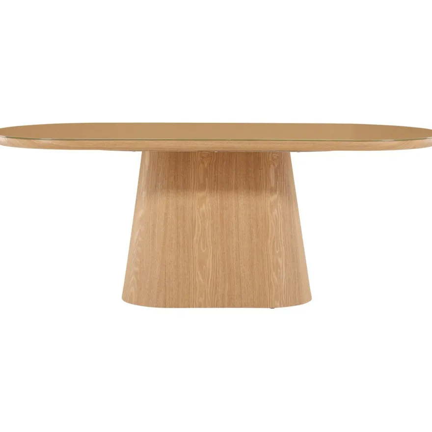 Soikea ruokapöytä Venture Home Castor, 200x90cm, ruskea