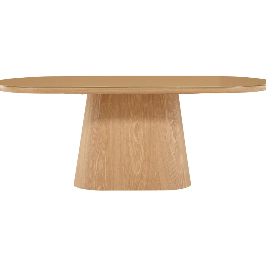 Soikea ruokapöytä Venture Home Castor, 200x90cm, ruskea