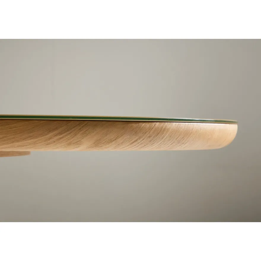 Soikea ruokapöytä Venture Home Castor, 200x90cm, ruskea