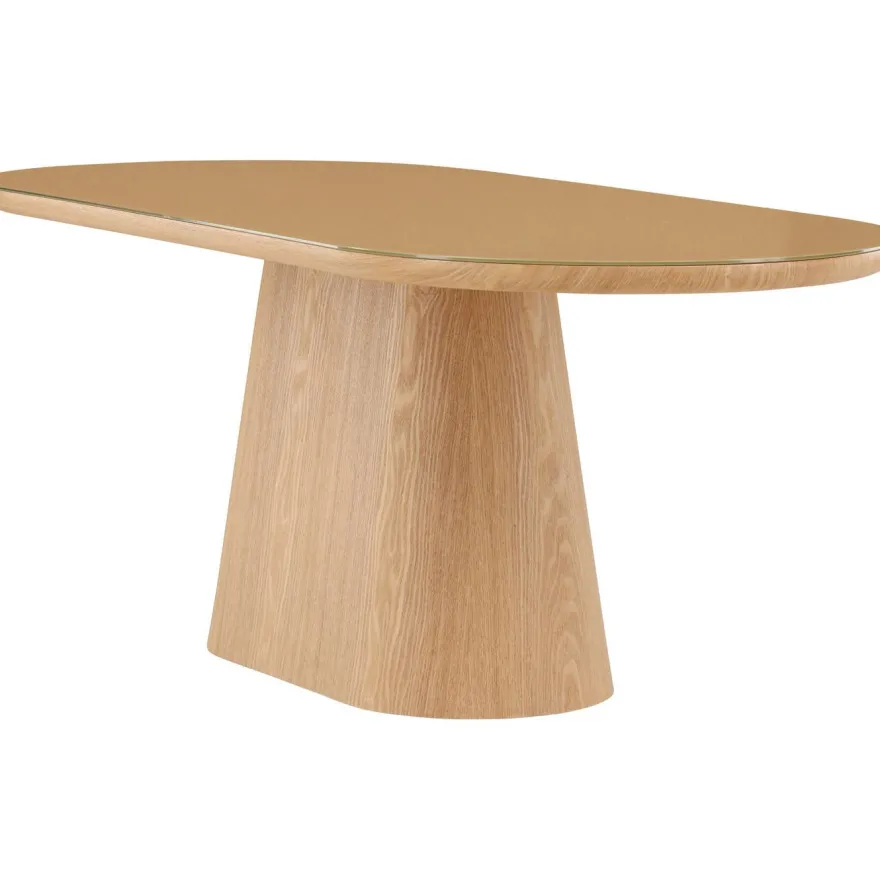 Soikea ruokapöytä Venture Home Castor, 200x90cm, ruskea