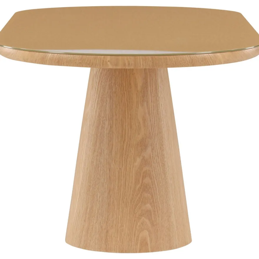 Soikea ruokapöytä Venture Home Castor, 200x90cm, ruskea