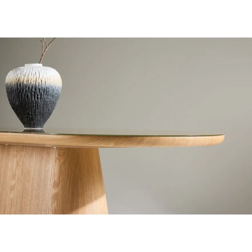 Soikea ruokapöytä Venture Home Castor, 200x90cm, ruskea