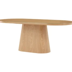 Soikea ruokapöytä Venture Home Castor, 200x90cm, ruskea