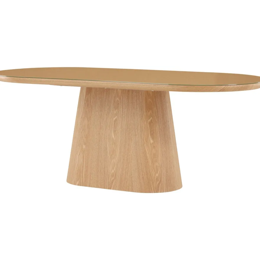 Soikea ruokapöytä Venture Home Castor, 200x90cm, ruskea