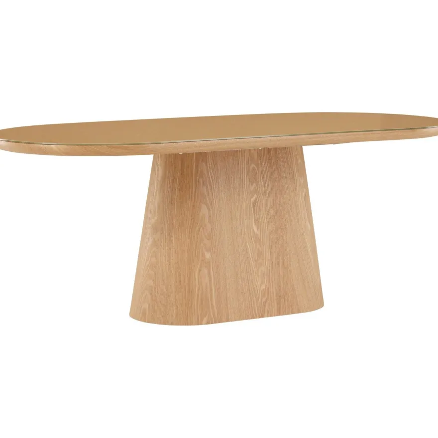 Soikea ruokapöytä Venture Home Castor, 200x90cm, ruskea