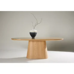 Soikea ruokapöytä Venture Home Castor, 200x90cm, ruskea