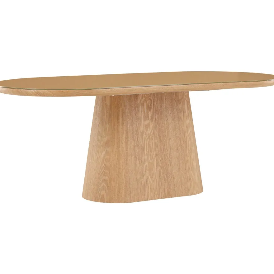 Soikea ruokapöytä Venture Home Castor, 200x90cm, ruskea
