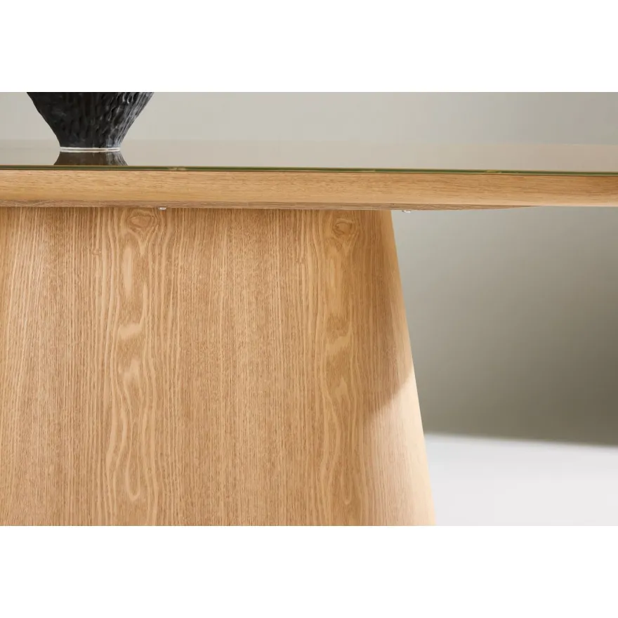 Soikea ruokapöytä Venture Home Castor, 200x90cm, ruskea