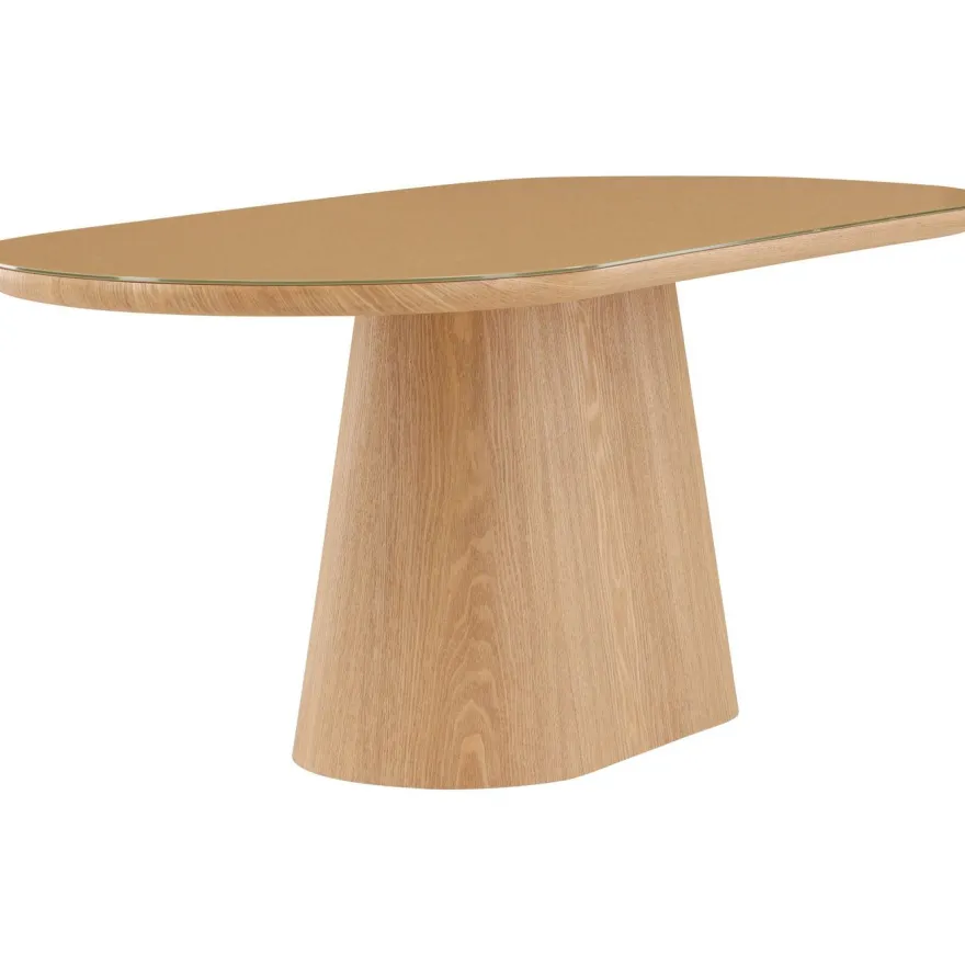 Soikea ruokapöytä Venture Home Castor, 200x90cm, ruskea