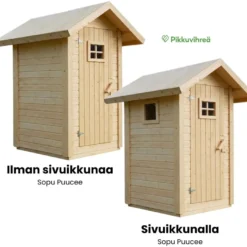 Sopu-puucee Green Toilet Easy kompostikäymälällä