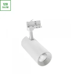Spottivalaisin Spectrum Andromeda COB LED 25W 3000K 3-vaihekiskoon 36° 60° 170x160x74mm valkoinen