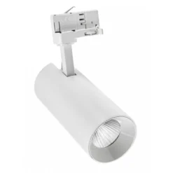 Spottivalaisin Spectrum Andromeda COB LED 25W 3000K 3-vaihekiskoon 36° 60° 170x160x74mm valkoinen