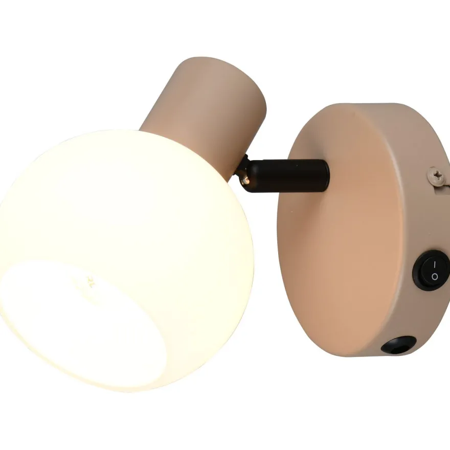 Spottivalaisin Trio Boba 1-osainen E14 lämmin beige