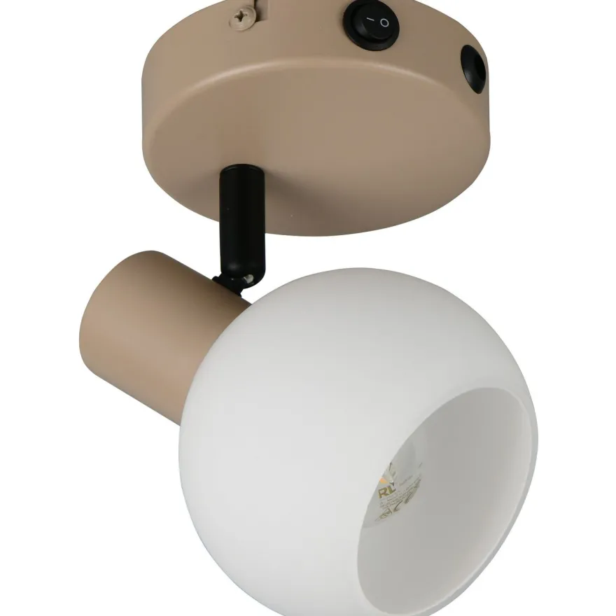 Spottivalaisin Trio Boba 1-osainen E14 lämmin beige