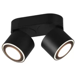 Spottivalaisin Trio Taurus, LED, 18x9cm, mattamusta